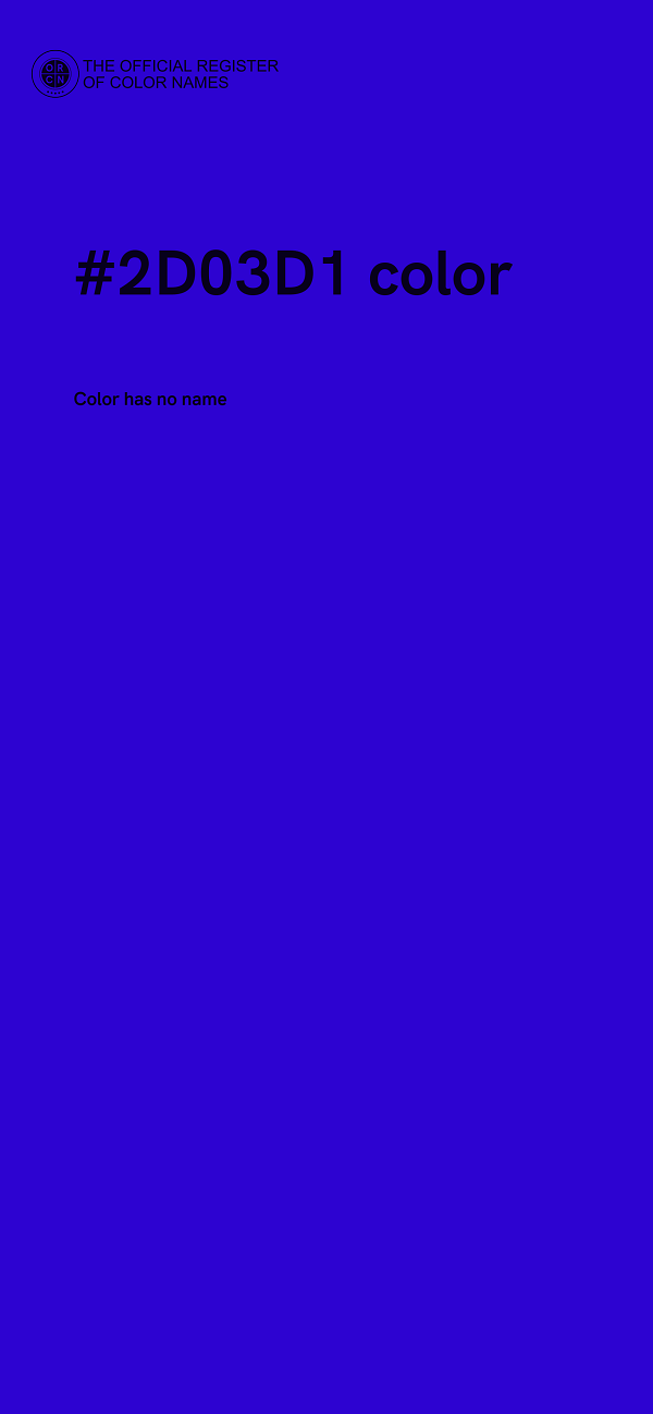 #2D03D1 color image