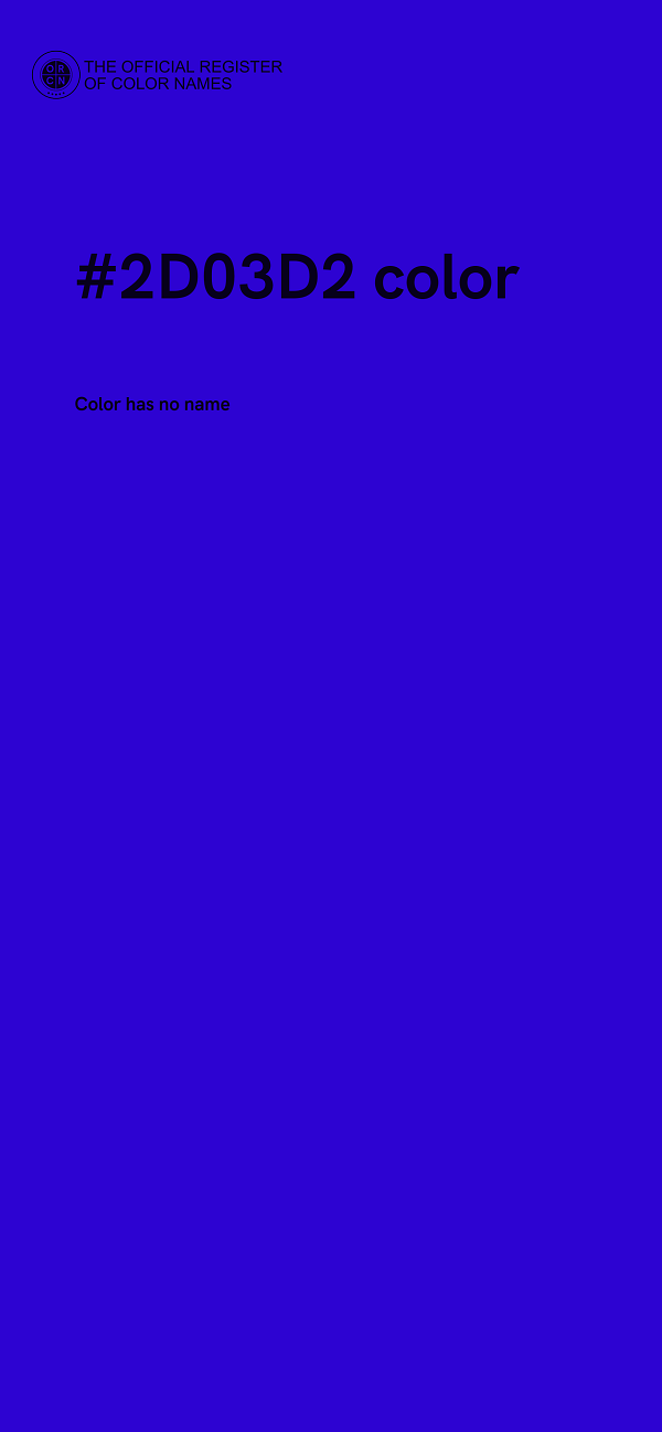 #2D03D2 color image