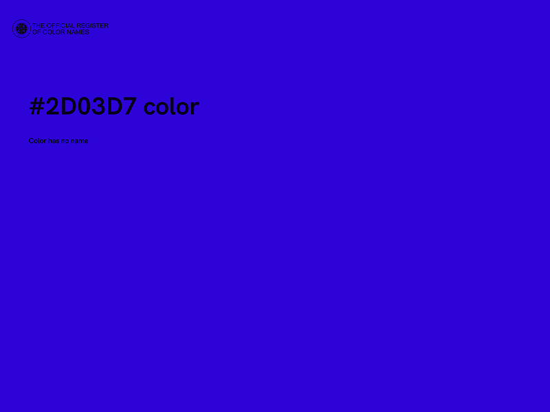 #2D03D7 color image