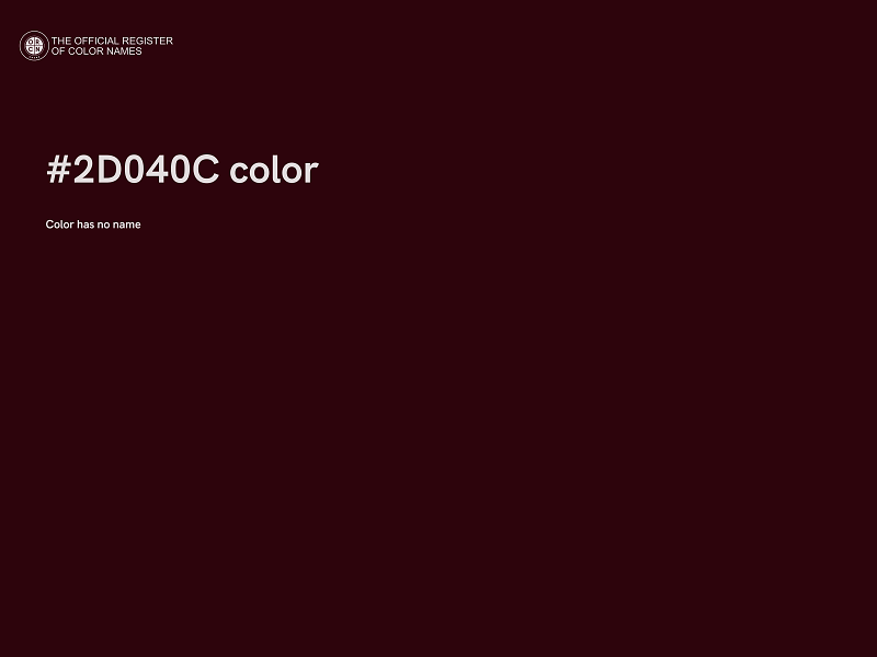 #2D040C color image