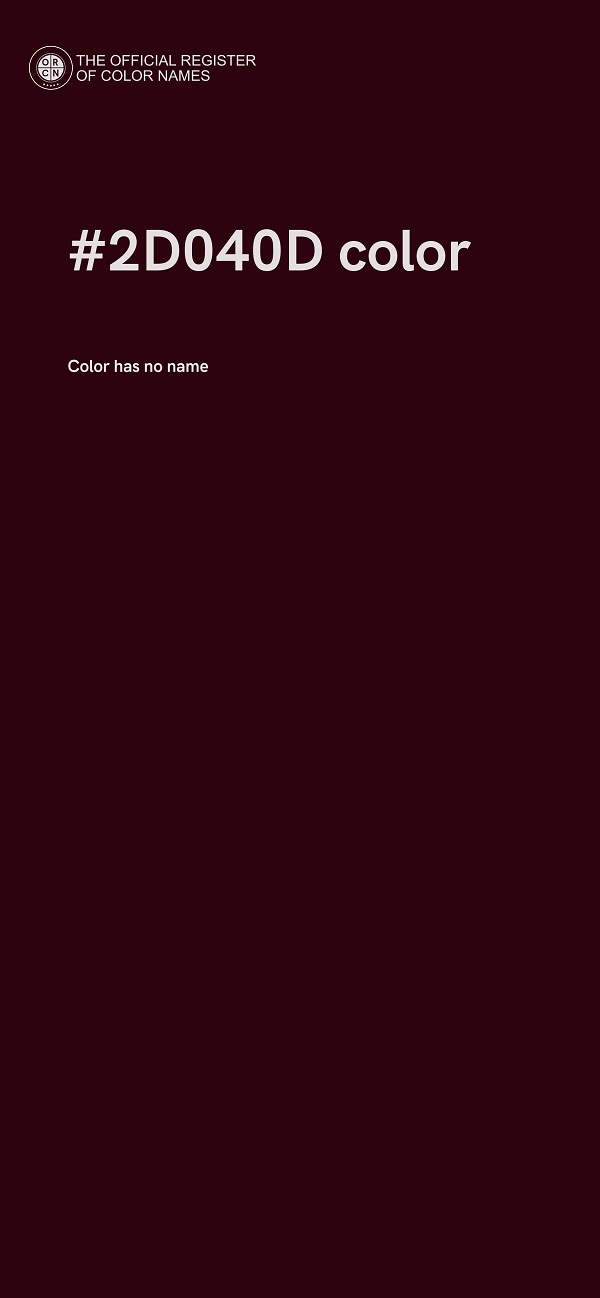 #2D040D color image