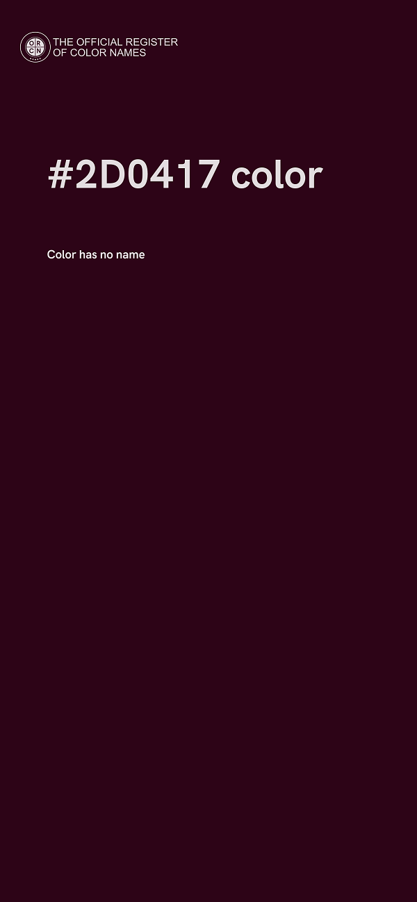 #2D0417 color image