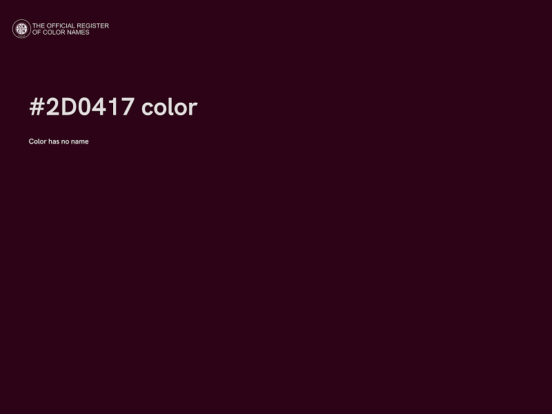 #2D0417 color image