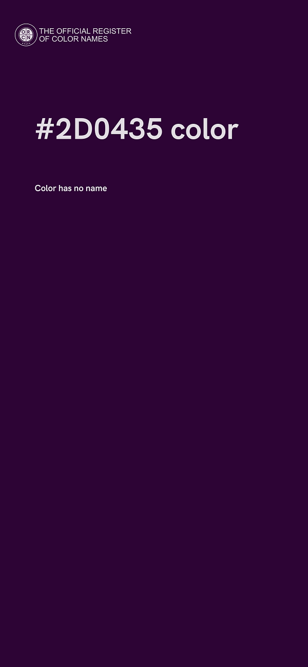 #2D0435 color image