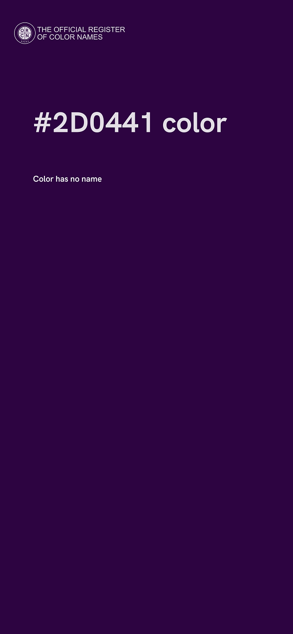 #2D0441 color image