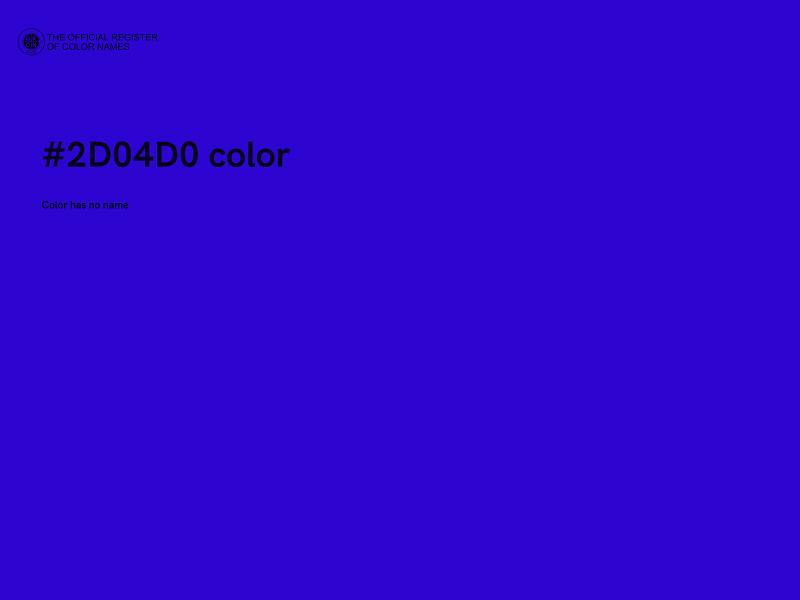 #2D04D0 color image
