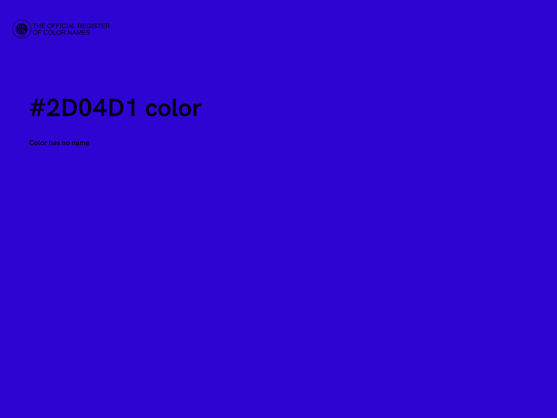 #2D04D1 color image