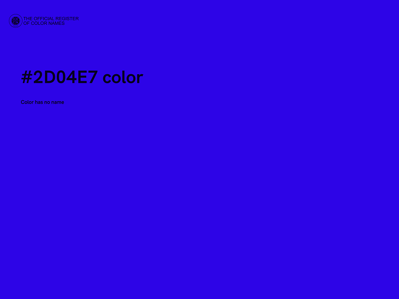 #2D04E7 color image