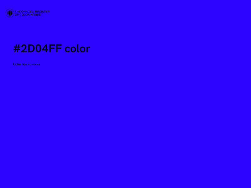 #2D04FF color image