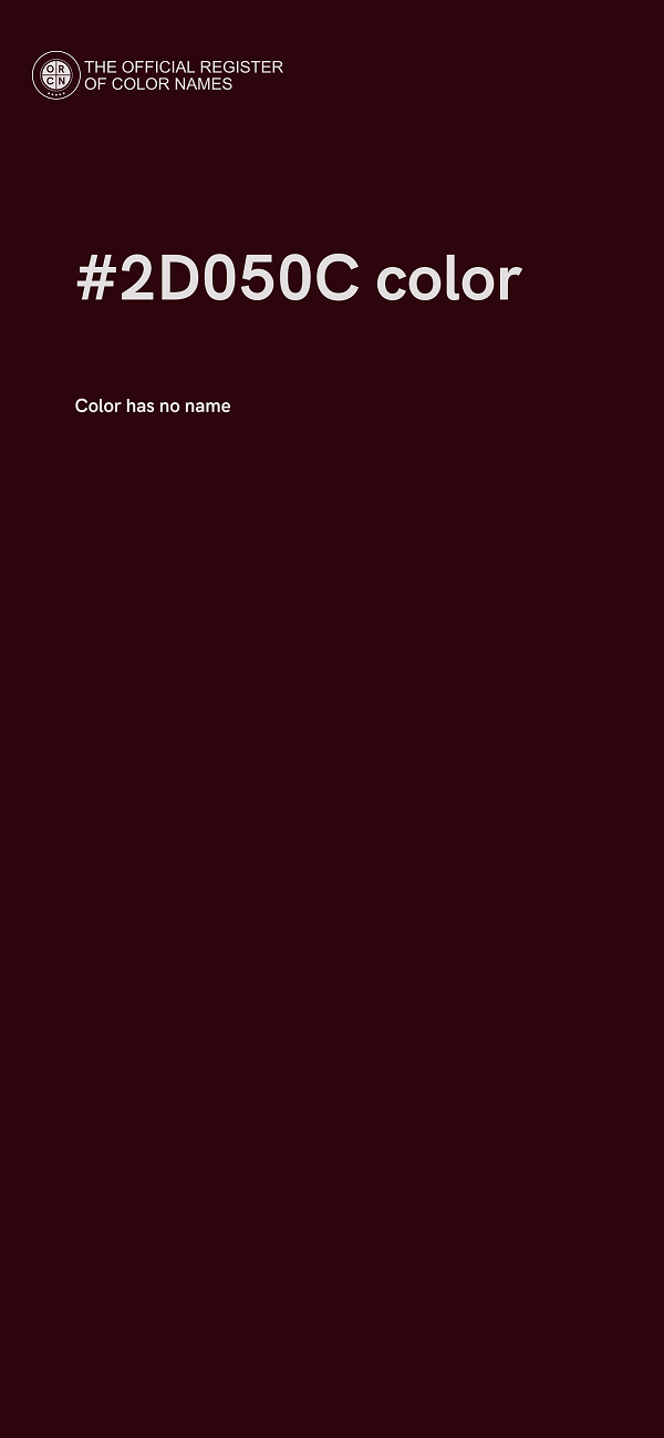 #2D050C color image