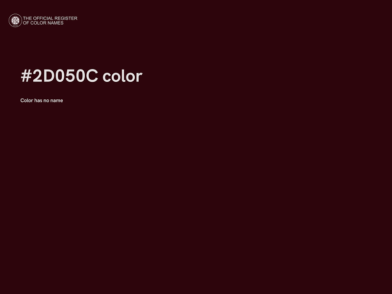 #2D050C color image