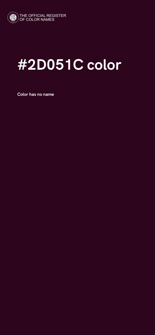 #2D051C color image
