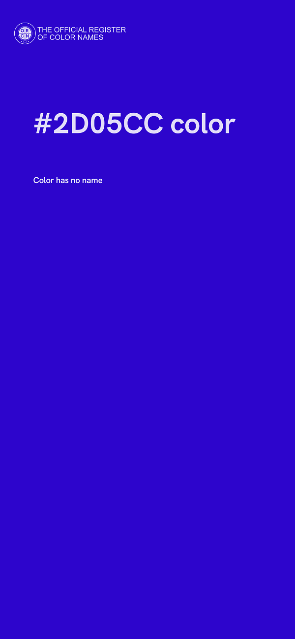 #2D05CC color image