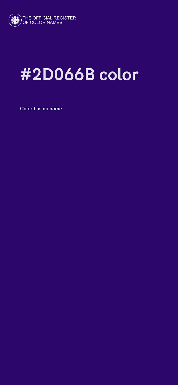 #2D066B color image