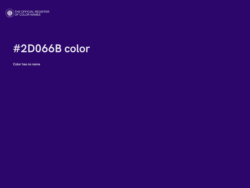 #2D066B color image