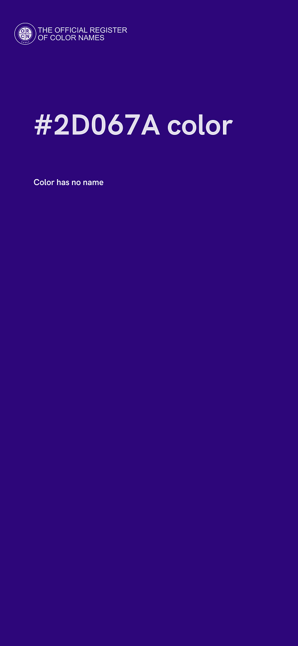 #2D067A color image