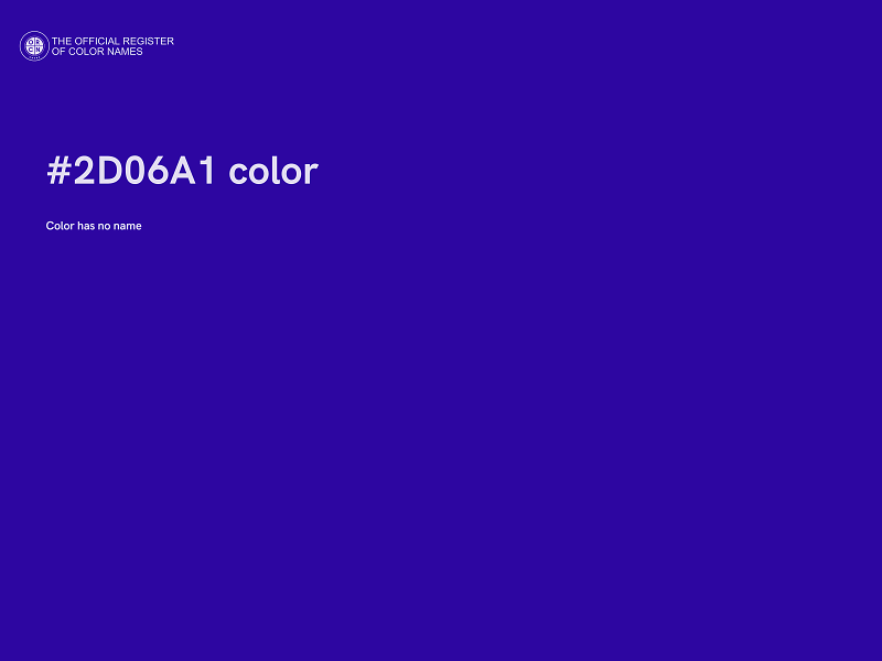 #2D06A1 color image