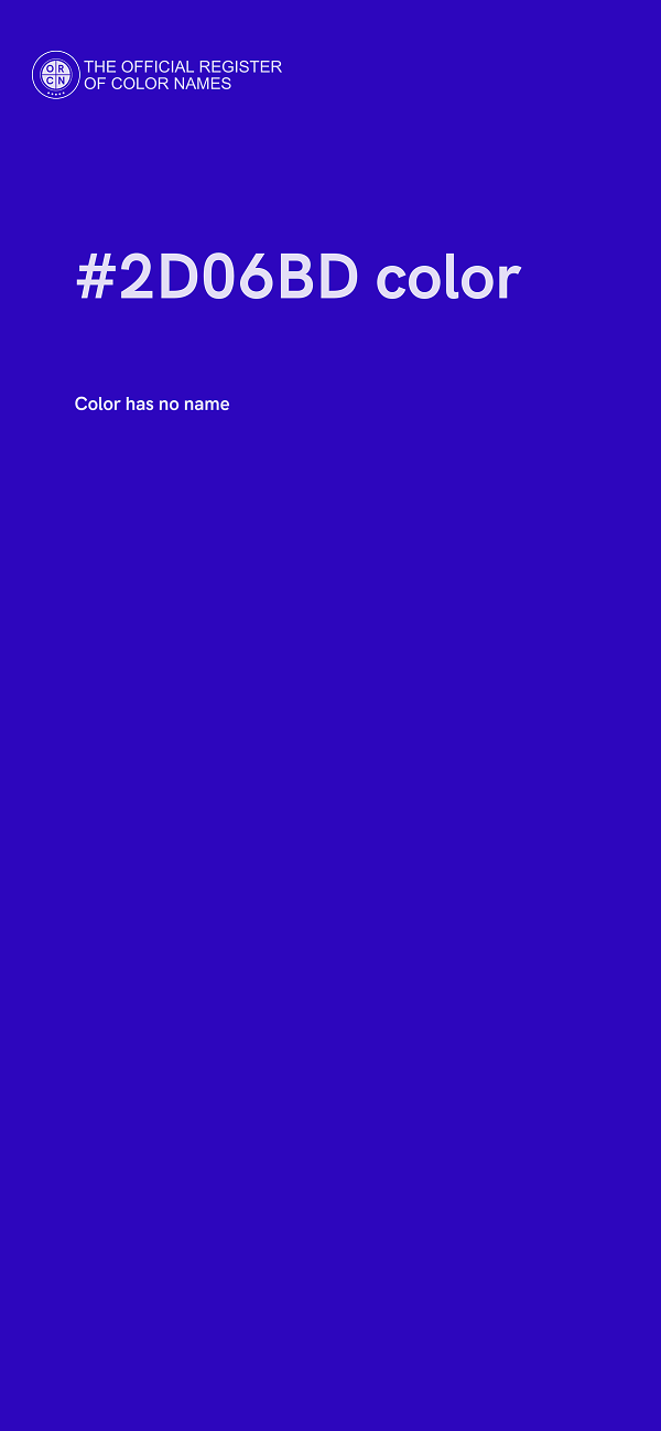 #2D06BD color image