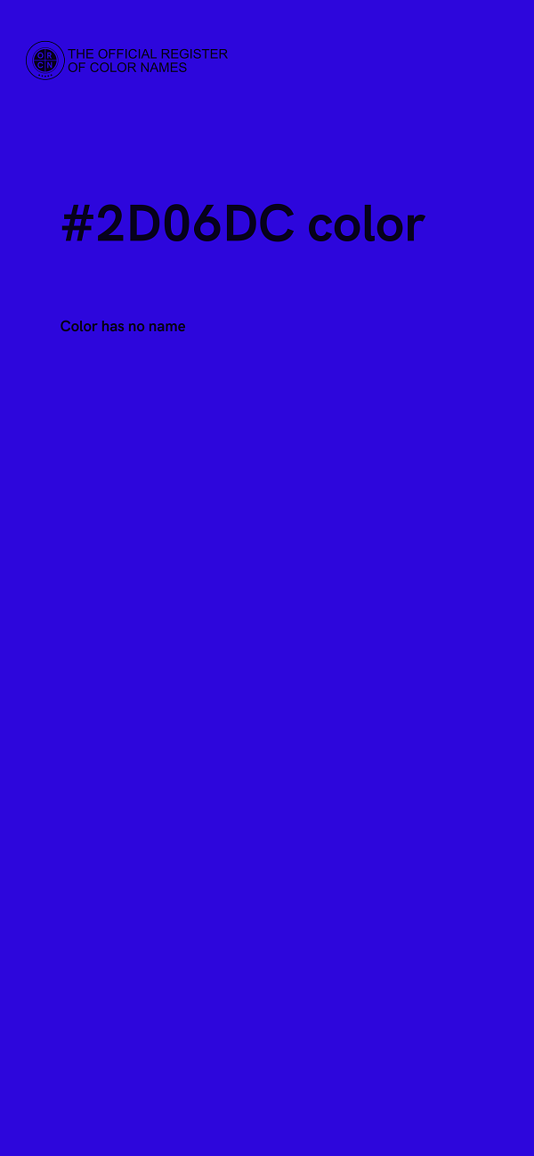 #2D06DC color image