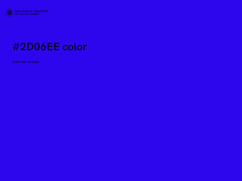#2D06EE color image