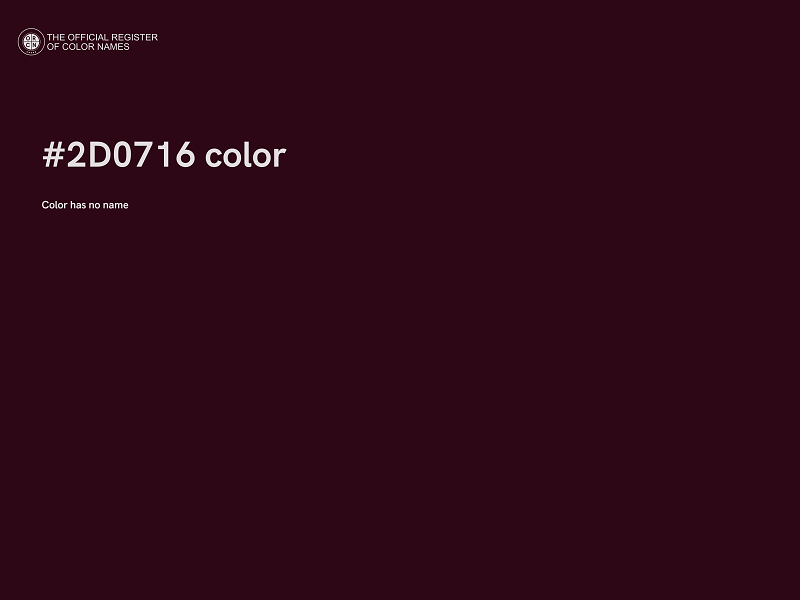 #2D0716 color image