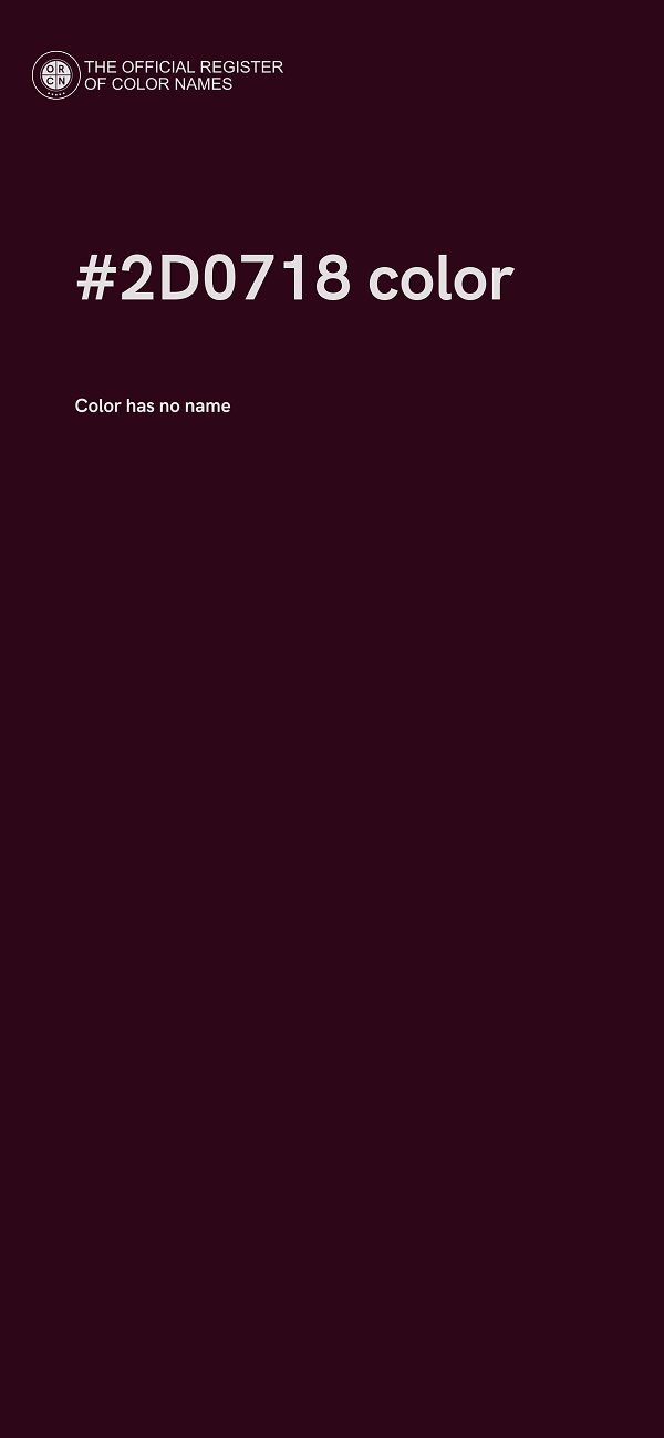 #2D0718 color image