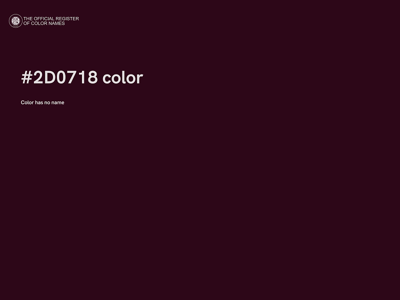 #2D0718 color image