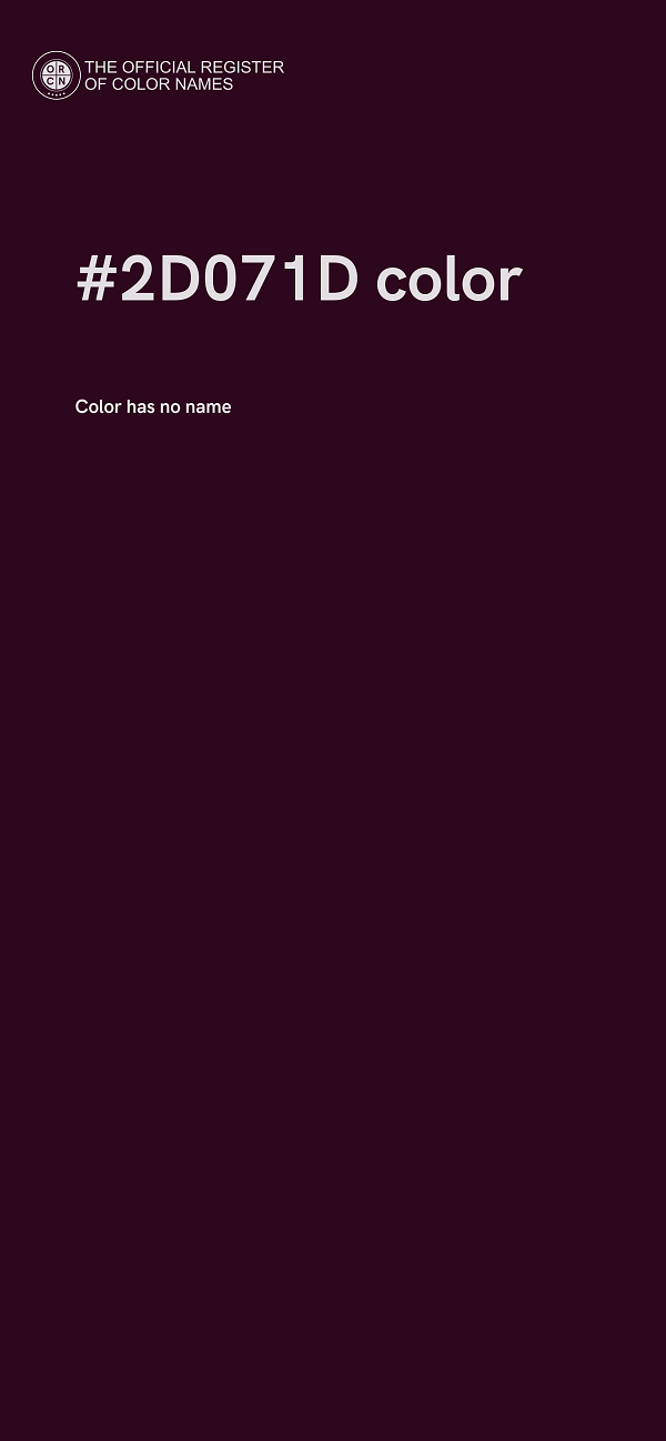 #2D071D color image