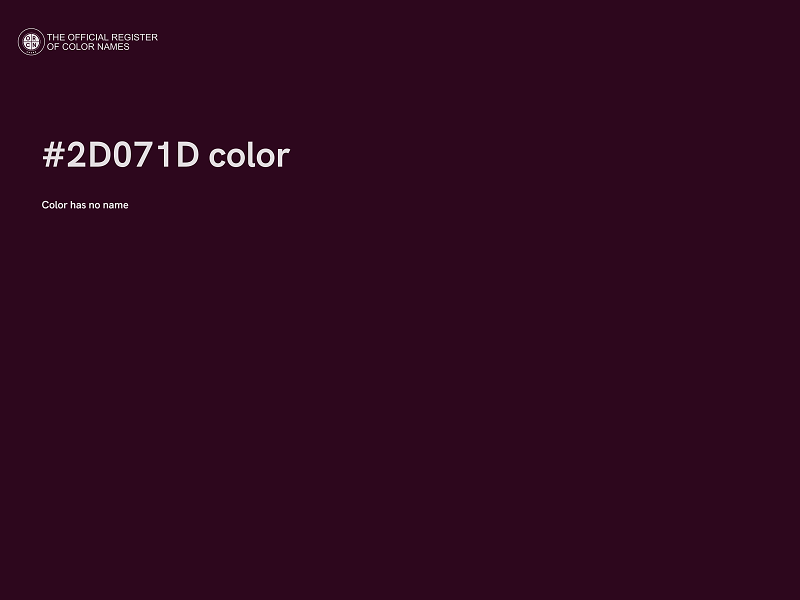 #2D071D color image