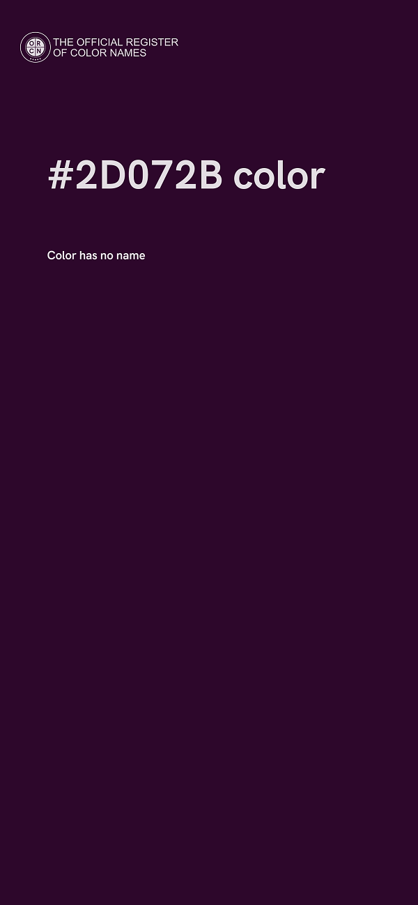 #2D072B color image