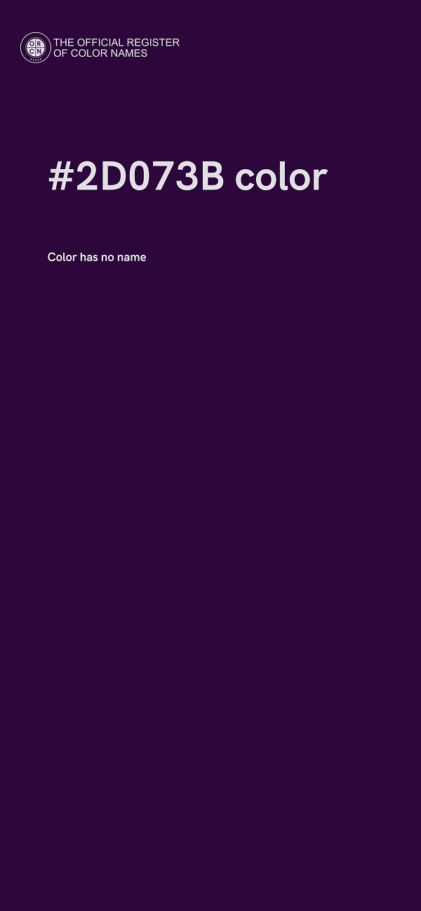 #2D073B color image