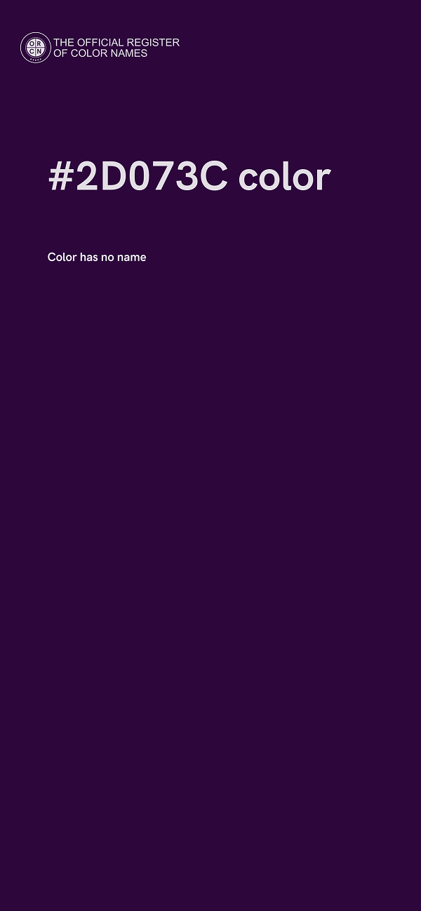 #2D073C color image
