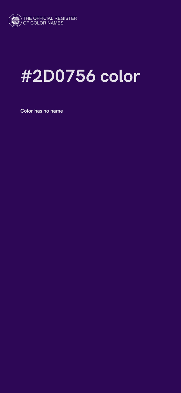 #2D0756 color image
