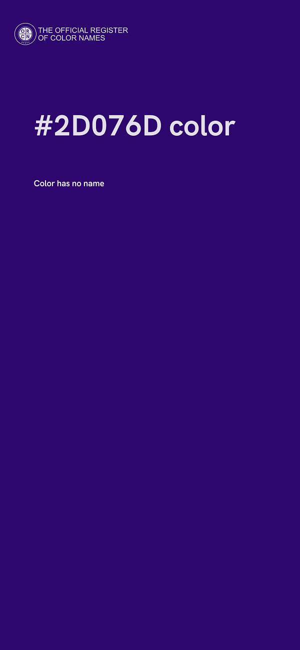 #2D076D color image