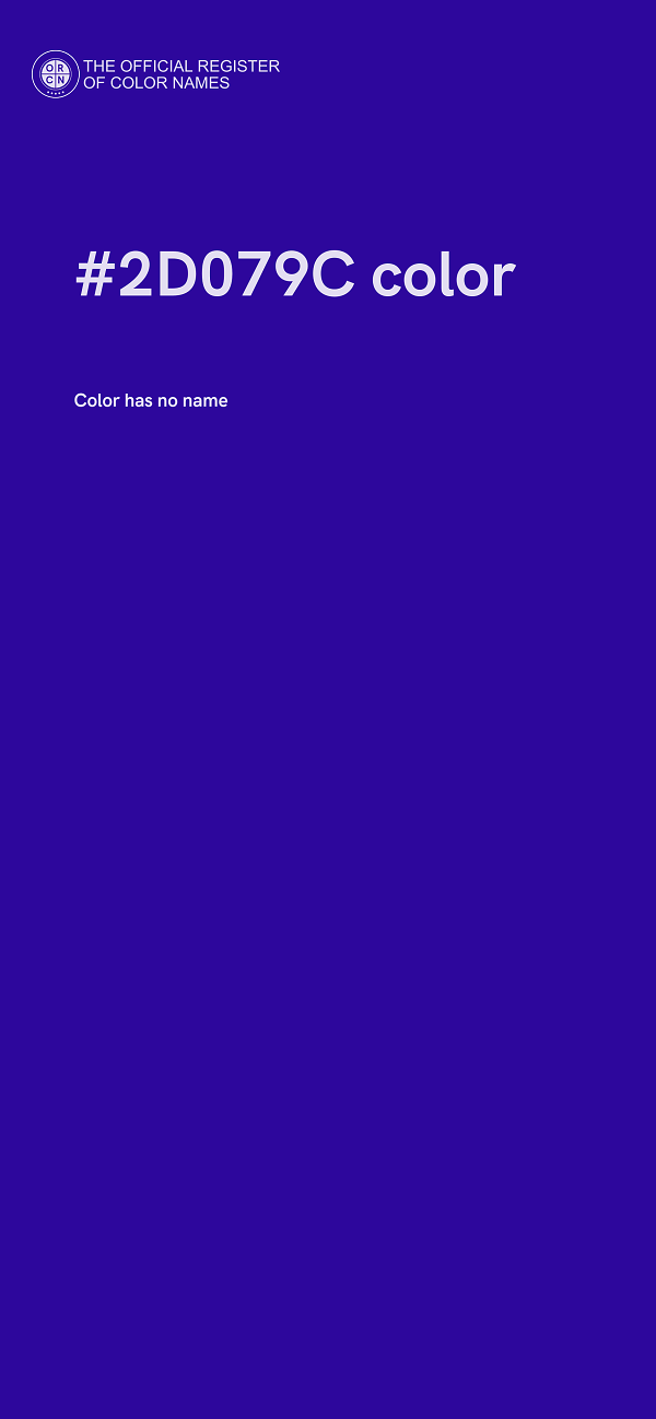#2D079C color image