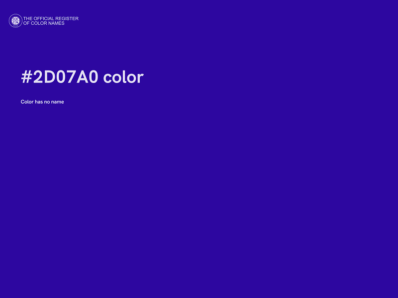 #2D07A0 color image