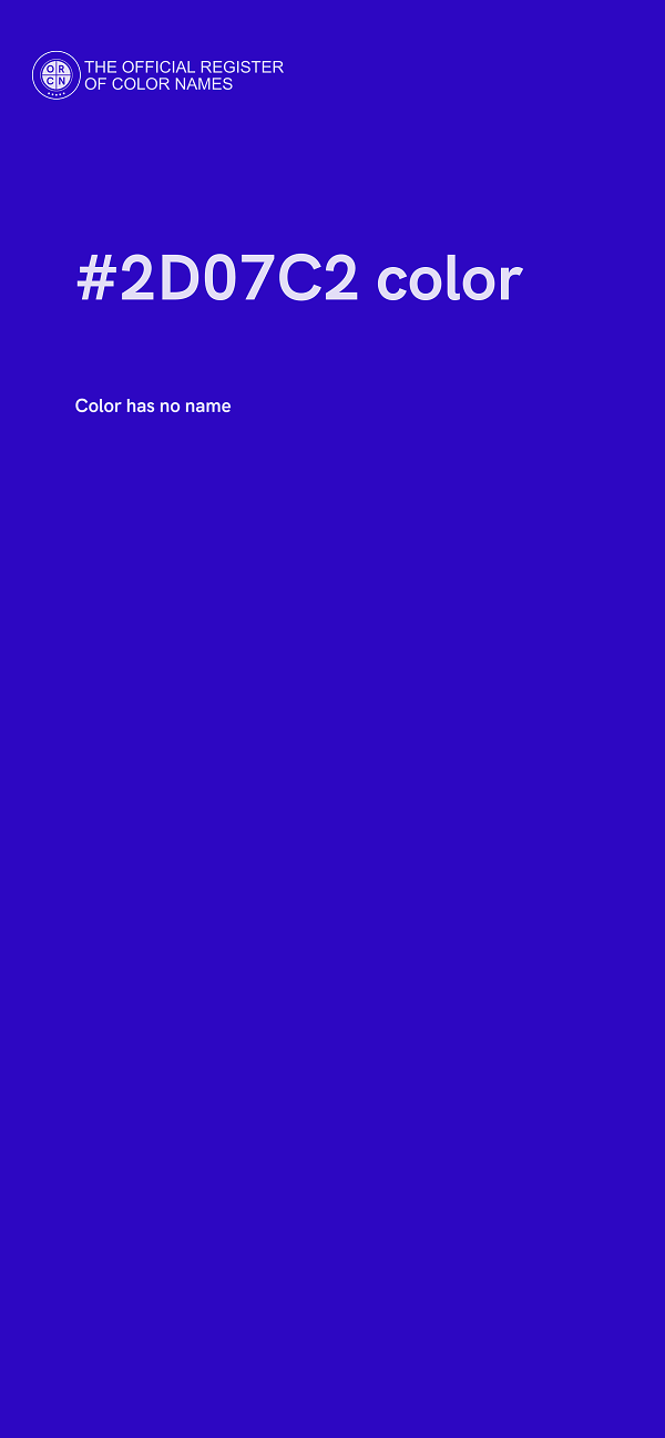 #2D07C2 color image
