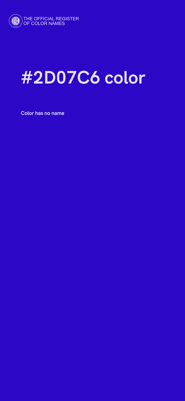 #2D07C6 color image