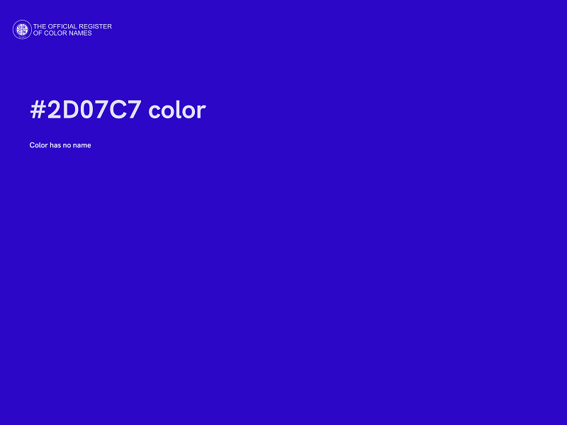 #2D07C7 color image