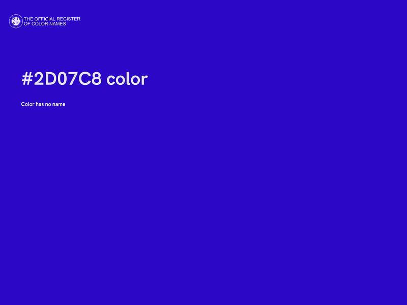 #2D07C8 color image