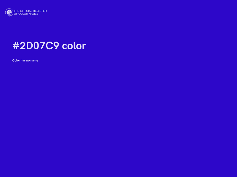 #2D07C9 color image