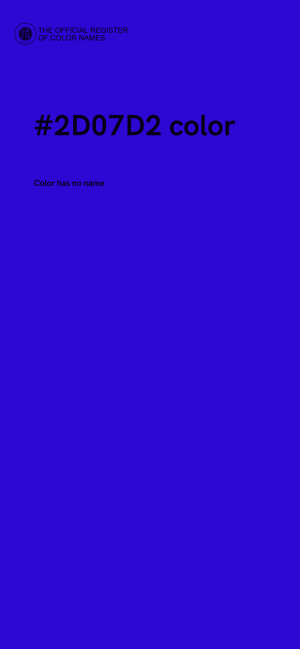#2D07D2 color image
