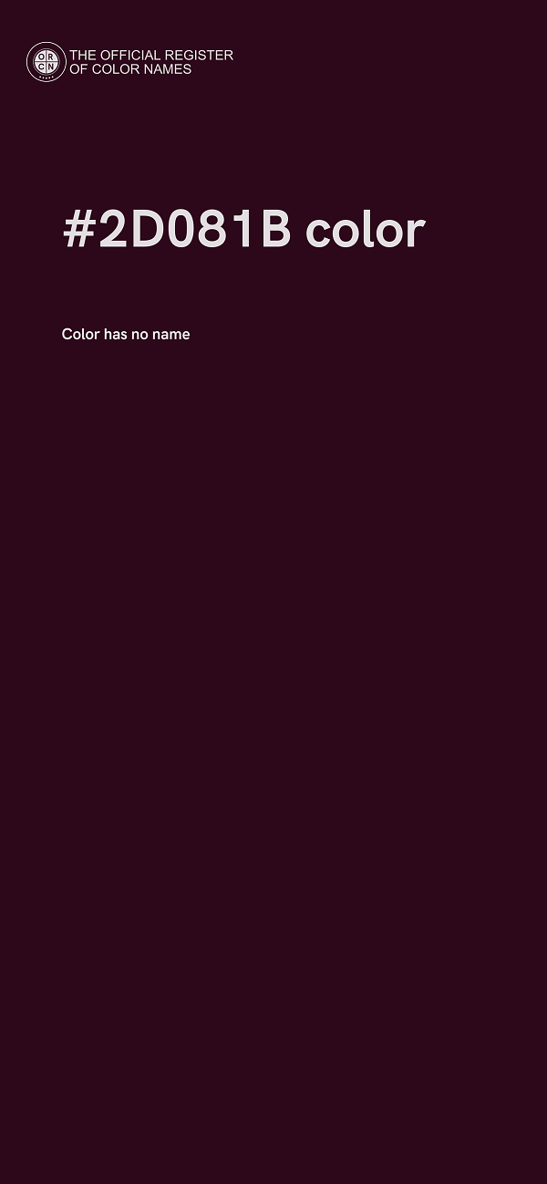 #2D081B color image