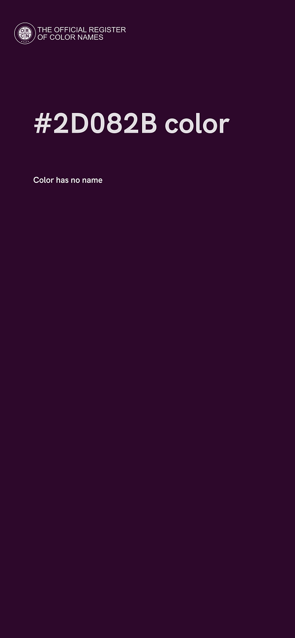#2D082B color image