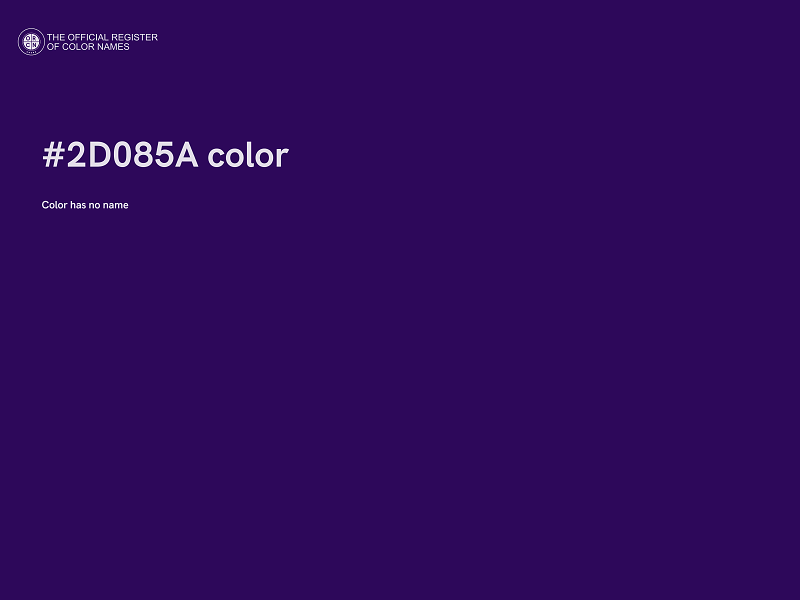 #2D085A color image
