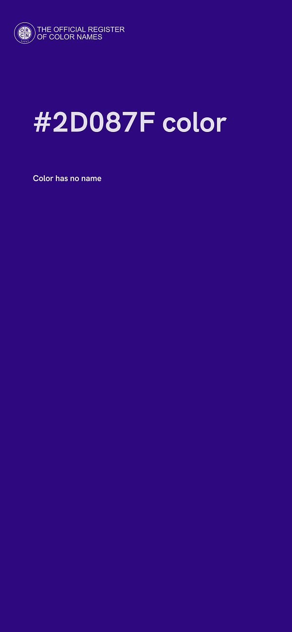 #2D087F color image