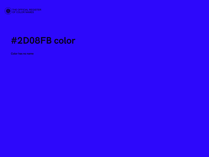 #2D08FB color image
