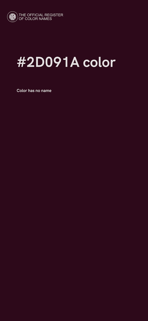 #2D091A color image