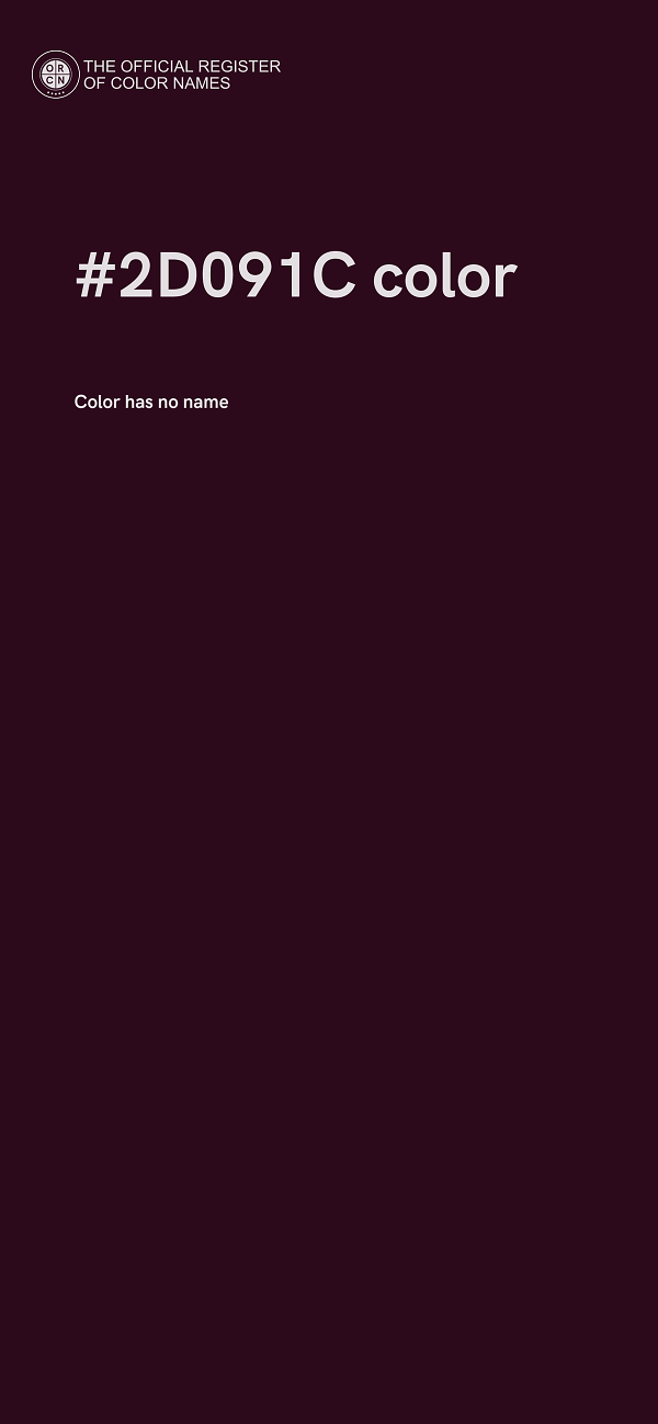 #2D091C color image