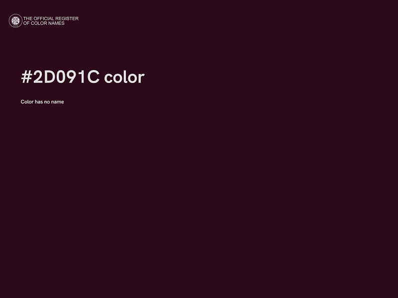 #2D091C color image